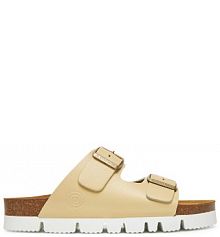 Klapki Dr. Brinkmann żółte damskie 