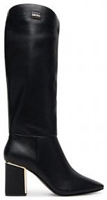 Kozaki na obcasie DKNY czarne 