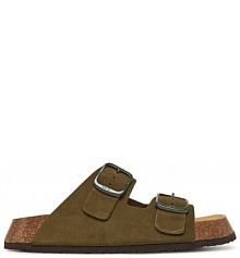 Klapki Scholl zielone damskie 