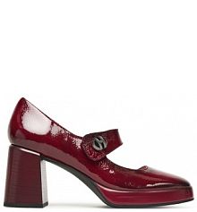 Półbuty na obcasie Hispanitas bordowy damskie 