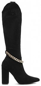 Kozaki na obcasie DeeZee czarne 