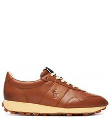 Sneakersy Polo Ralph Lauren brązowe damskie 