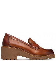 Półbuty na obcasie Pikolinos brązowe damskie 