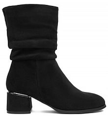 Botki na słupku JENNY czarne 