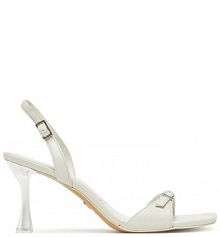 Sandały na szpilce Aldo białe 