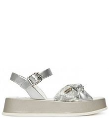 Sandały Liu Jo srebrne damskie 