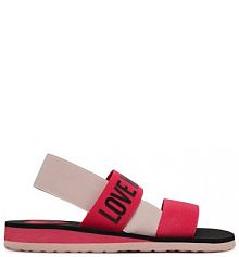 Sandały LOVE MOSCHINO różowe damskie 