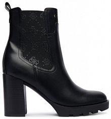 Botki na słupku Guess czarne 