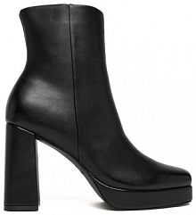 Botki na słupku JENNY czarne 