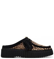 Klapki Clarks brązowe damskie 