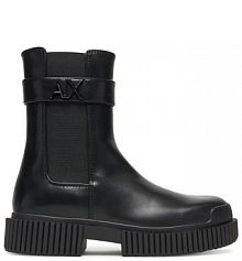 Botki Armani Exchange czarne damskie 