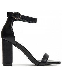 Sandały na słupku DeeZee czarne 