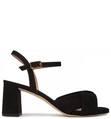 Sandały na słupku Unisa czarne 