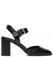 Sandały na słupku JENNY czarne 