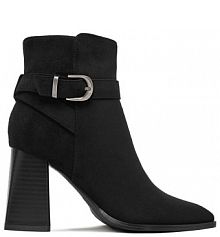 Botki na słupku JENNY czarne 