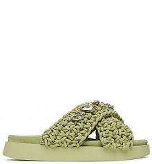 Klapki Inuikii zielone damskie 