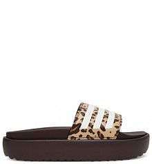 Klapki adidas brązowe damskie 