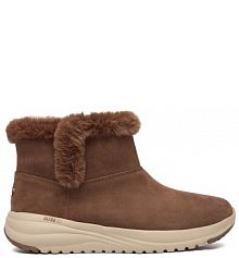 Botki Skechers brązowe damskie 