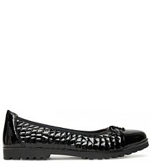 Baleriny Caprice czarne damskie 