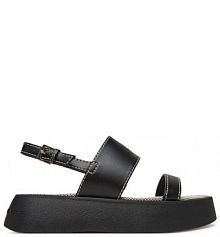 Sandały na koturnie Armani Exchange czarne 