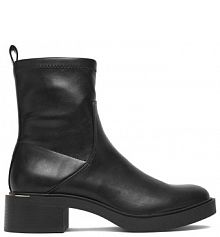 Botki na słupku JENNY czarne 