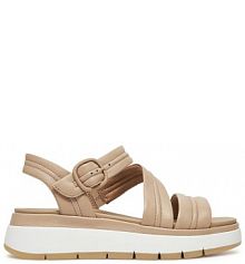 Sandały na koturnie Clarks beżowe 