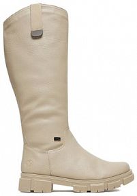 Kozaki Rieker écru damskie 