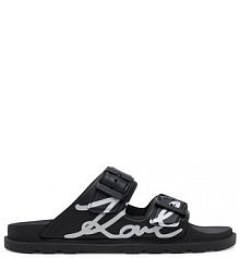 Klapki KARL LAGERFELD czarne damskie 