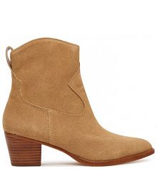 Botki na słupku LAUREN RALPH LAUREN brązowe 