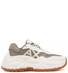 Sneakersy Armani Exchange khaki damskie 