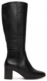 Kozaki na obcasie Caprice czarne 