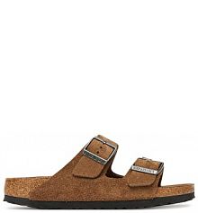 Klapki Birkenstock brązowe damskie 