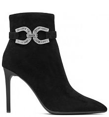 Botki na szpilce Eva Minge czarne 