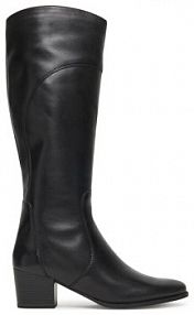 Kozaki na obcasie Caprice czarne 