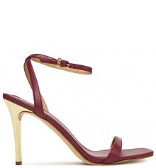 Sandały na szpilce MICHAEL Michael Kors bordowy 