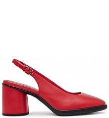 Sandały na słupku ECCO czerwone 