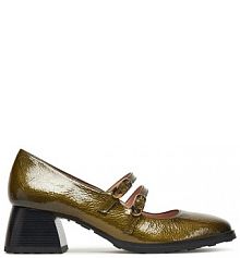 Półbuty na obcasie Hispanitas zielone damskie 