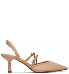 Sandały na szpilce Aldo beżowe 