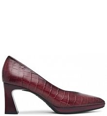 Półbuty na obcasie Hispanitas bordowy damskie 