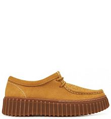 Półbuty Clarks złote damskie 