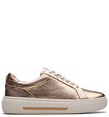 Sneakersy Clarks złote damskie 