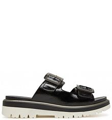 Klapki Ara czarne damskie 