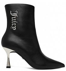 Botki na szpilce Juicy Couture czarne 