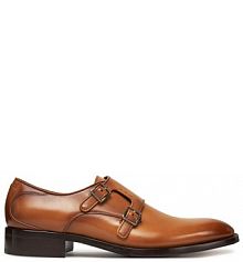 Półbuty wizytowe BOSS brązowe męskie 