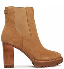 Botki na słupku LAUREN RALPH LAUREN brązowe 