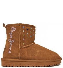 Śniegowce Pepe Jeans brązowe dziecięce 