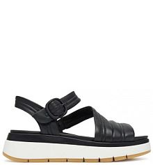 Sandały na koturnie Clarks czarne 