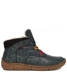 Botki Rieker niebieskie damskie 