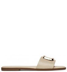 Klapki JENNY beżowe damskie 