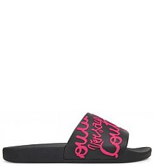 Klapki Versace Jeans Couture czarne damskie 